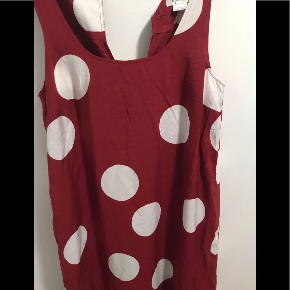 Anthropologie Michaela Flounced Polka Dot dress